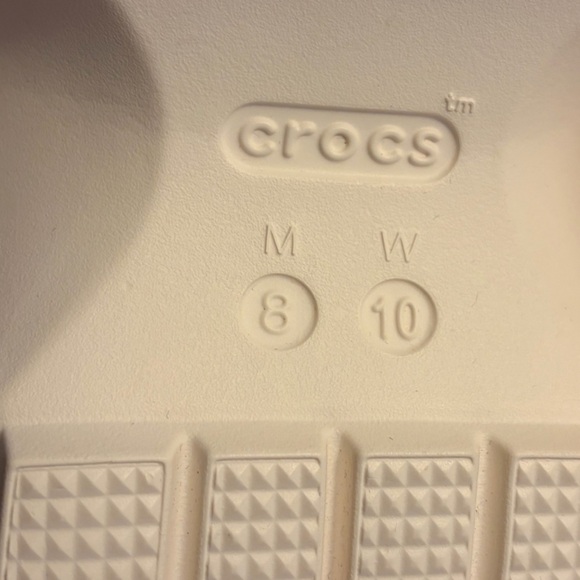 Crocs Women’s Stomp Slides 'White' Size 10 - Picture 7 of 9